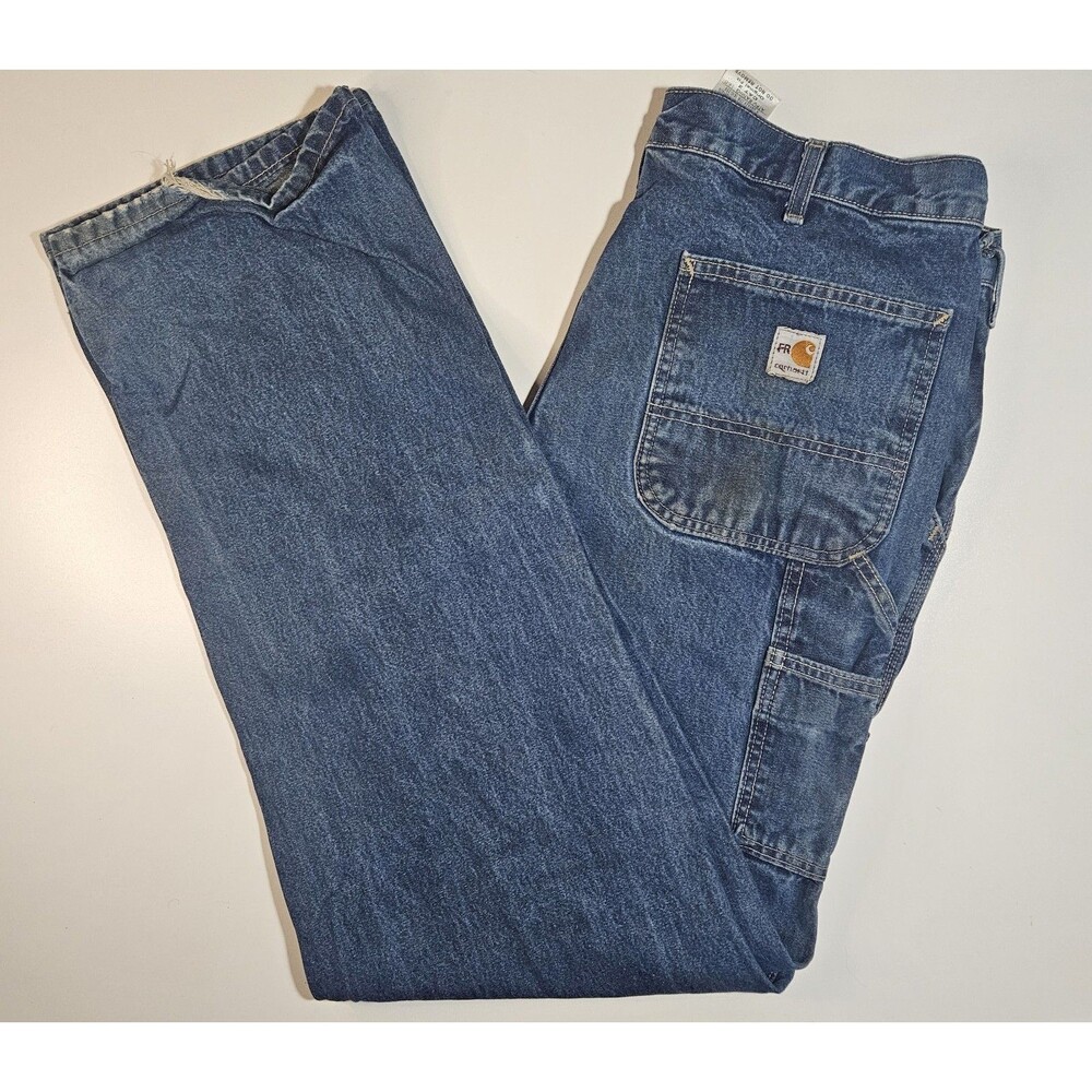 Carhartt Men's FR Jeans 36x36 Cat2 Pre-owned mediumDenim Flame Resistant